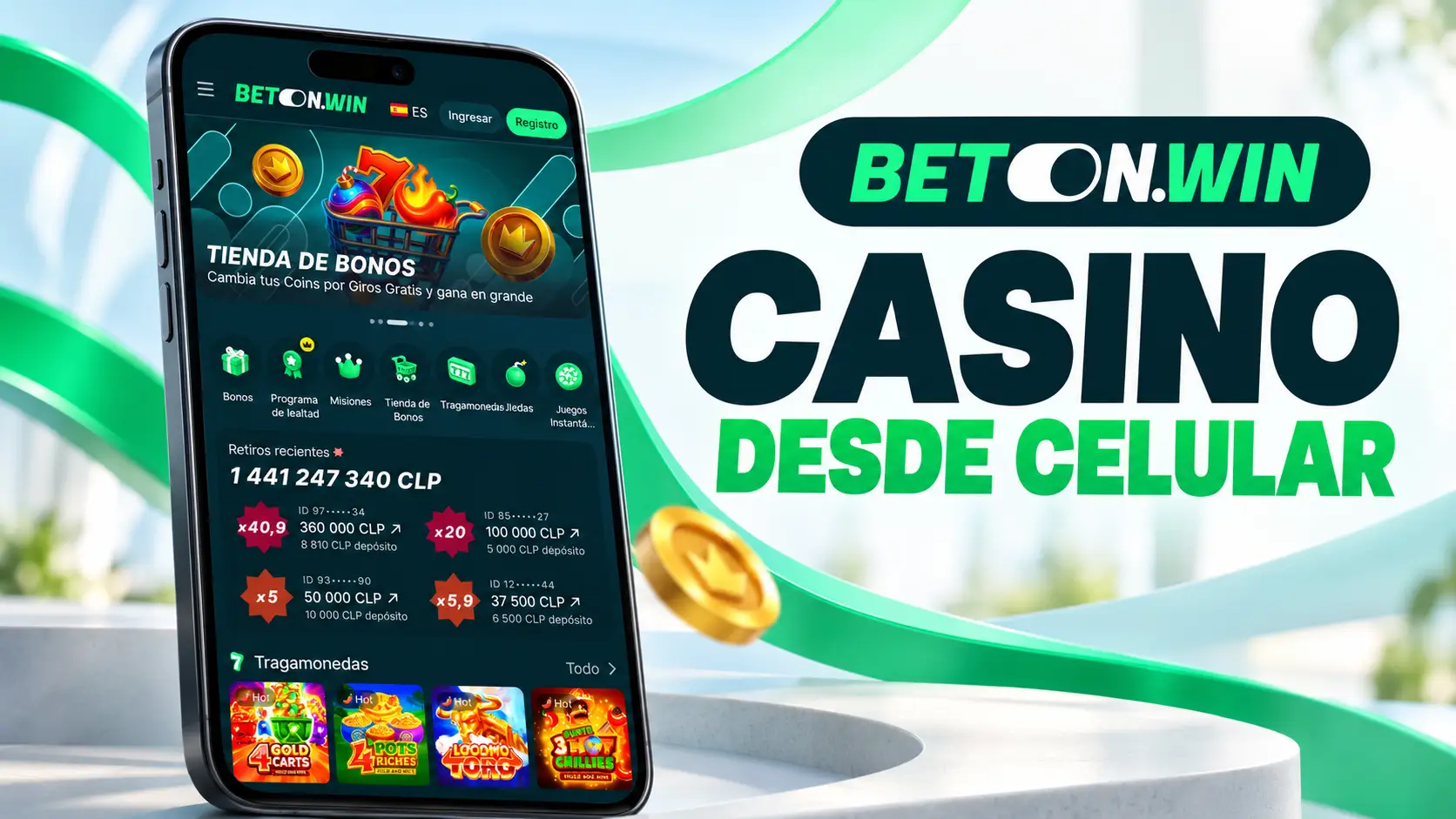 BetOnWin Casino Online en Argentina para Jugar desde el Celular